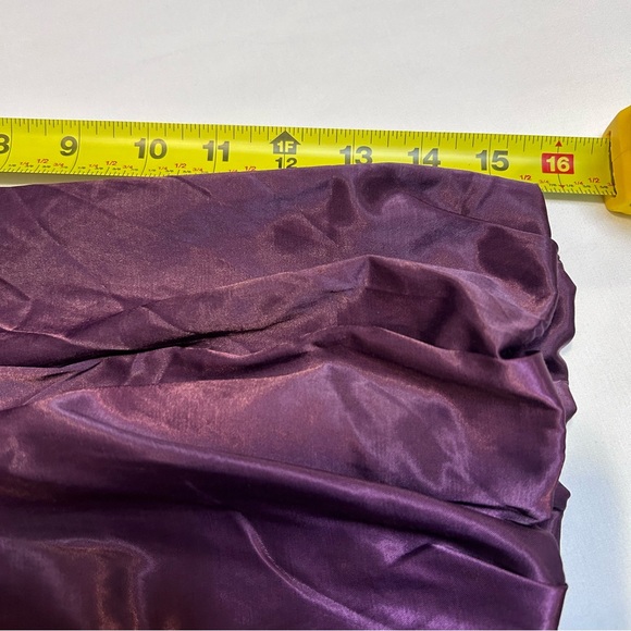 Satin Women’s Jacket Sz S Purple Ruffles Balloon Sleeve Party whimsy Artsy GUC - Picture 14 of 16